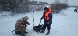 Предупреждение происшествий на зимней рыбалке 2024.