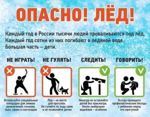 Памятка (опасно лёд)